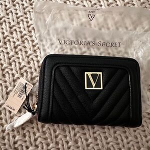 Victoria's Secret Black Chevron Wallet